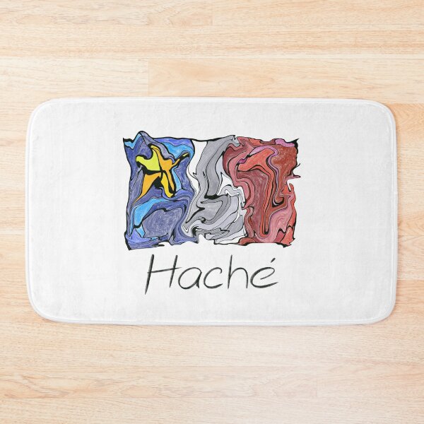 Item preview, Acadian Flag pastel liquid mosaic Haché - Drapeau acadien mosaïque liquide pastel vitrail Haché designed and sold by ColoursOfFrance.