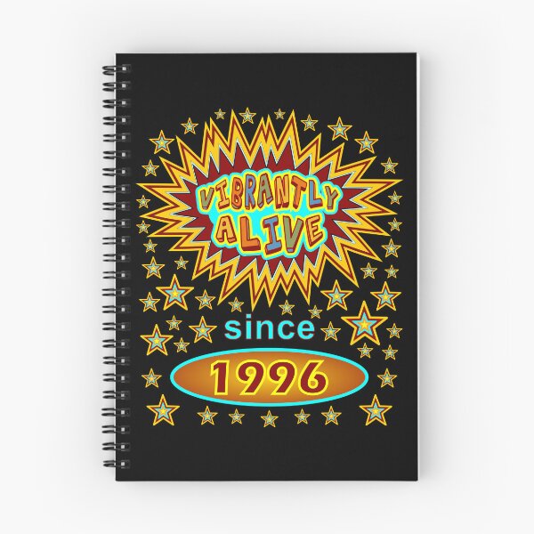 Item preview, Birthday 1996 Vibrantly Alive Since 1996 Birthday Stars Birth Year designed and sold by artfulnotebook.