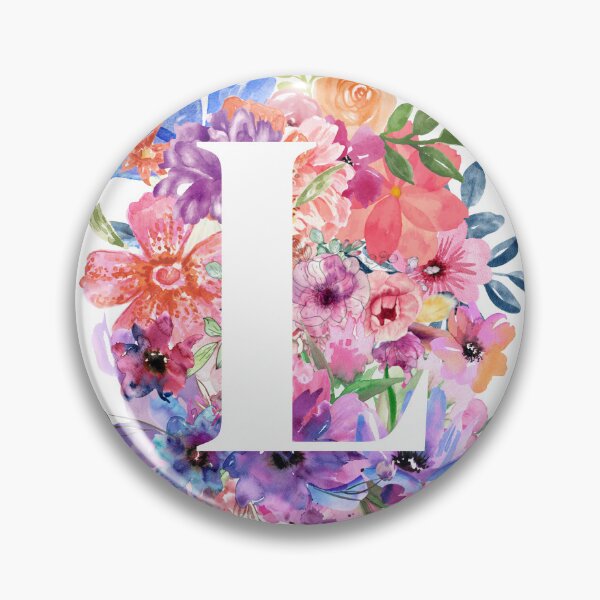 Item preview, Floral L designed and sold by Elle  Hazlett.