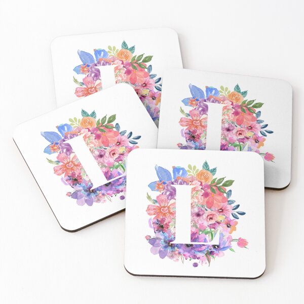 Item preview, Floral L designed and sold by Elle  Hazlett.