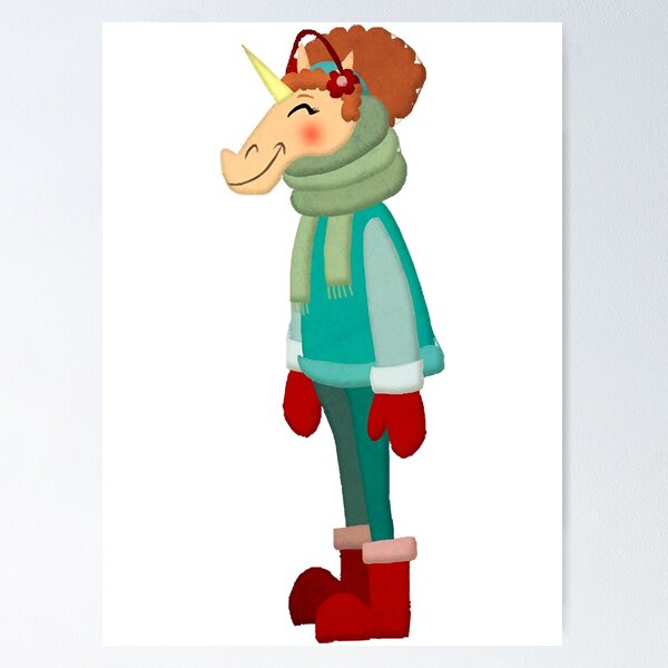 Item preview, Cozy Scarf Unicorn  designed and sold by mesarthurr8.