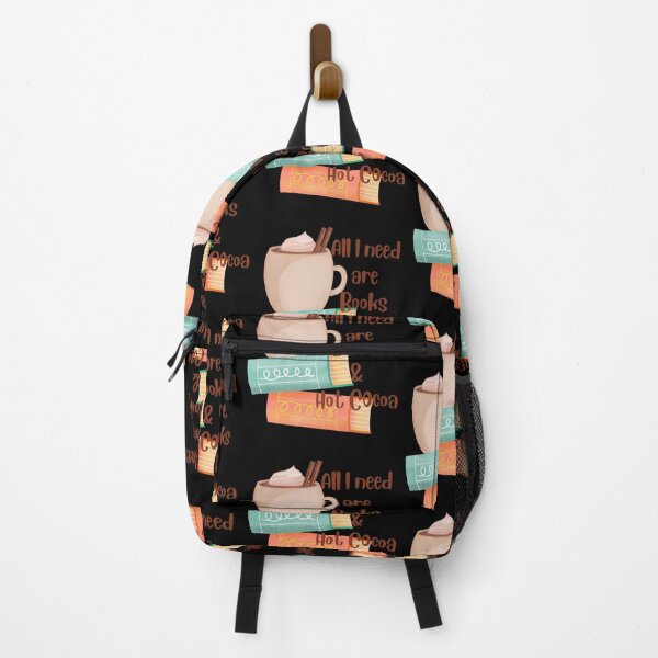 Item preview, All I Need Are Books and Hot Cocoa designed and sold by River Graphic Design.