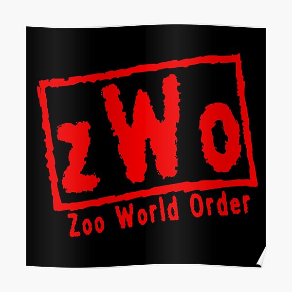 "Zoo World Order Black and Red Canadian Goose Logo" Poster for Sale by