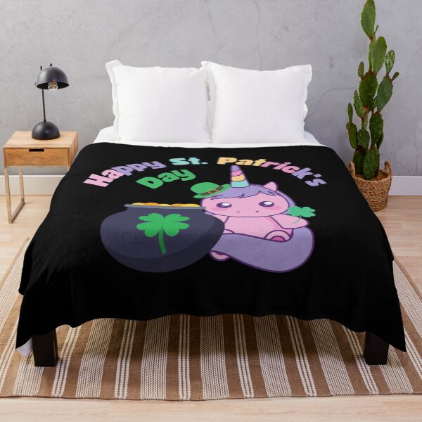 Item preview, St. Patrick's Day Unicorn with Pot of Gold designed and sold by MacAndMoose.