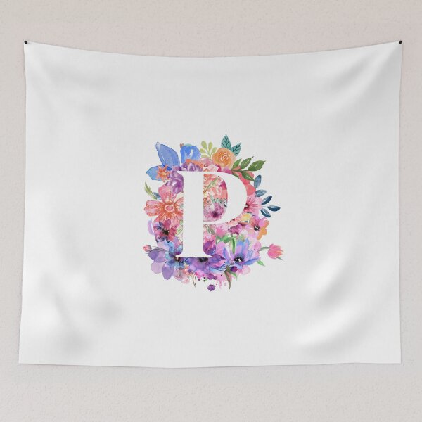 Item preview, Floral P designed and sold by Elle  Hazlett.