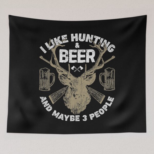 Item preview, I Like Hunting Beer And Maybe 3 People designed and sold by RachaelEliezer.