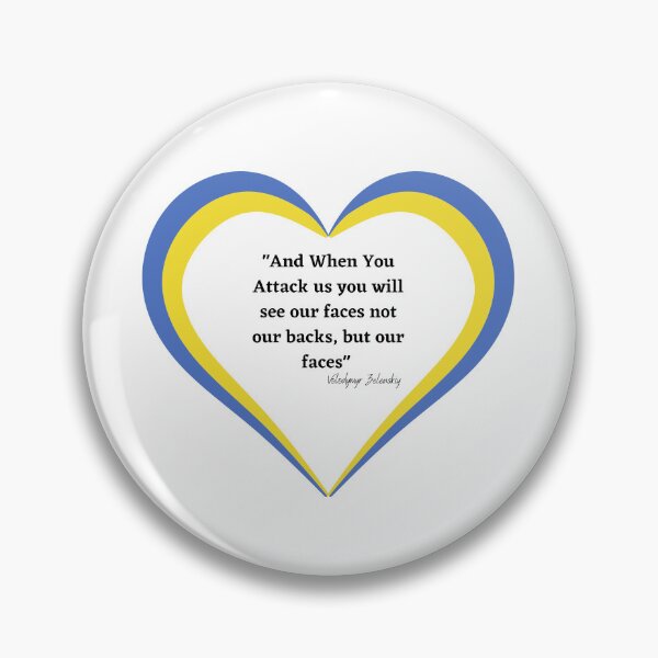 Item preview, "And When You Attack us you will see our faces not our backs, but our faces" , says Ukrainian president Volodymyr Zelenskiy designed and sold by Marshmello-.