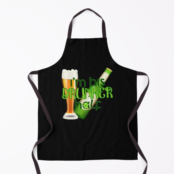 Item preview, I’m His Drunker Half! (on Black) designed and sold by PawsitiveMum.