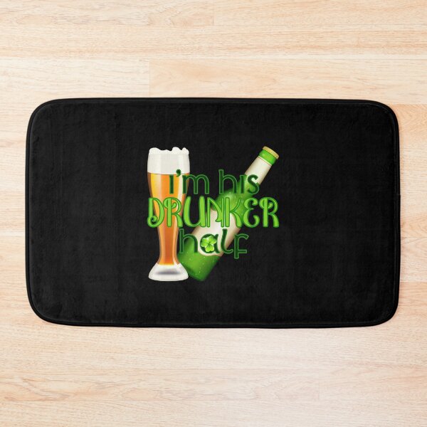 Item preview, I’m His Drunker Half! (on Black) designed and sold by PawsitiveMum.
