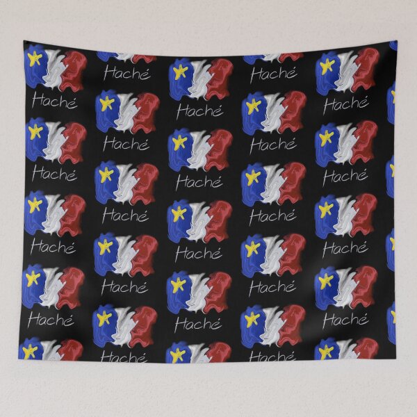 Item preview, Acadian Flag pastel liquid Haché - Drapeau acadien liquide pastel Haché designed and sold by ColoursOfFrance.