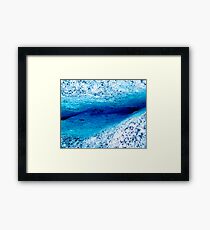 Ice Canyon Framed Print