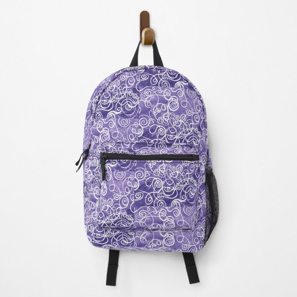 Item preview, Purple Peri Whimsical Organic Lines Curves Watercolor Pattern III designed and sold by Irina Sztukowski.