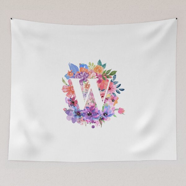 Item preview, Floral W designed and sold by Elle  Hazlett.