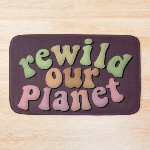 Item preview, Rewild Our Planet Environmental Advocacy Rewilding Peach Green designed and sold by cashewdays.