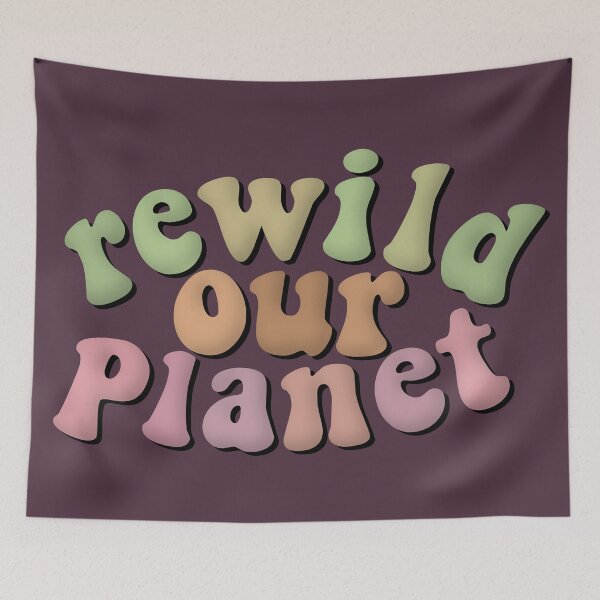Item preview, Rewild Our Planet Environmental Advocacy Rewilding Peach Green designed and sold by cashewdays.