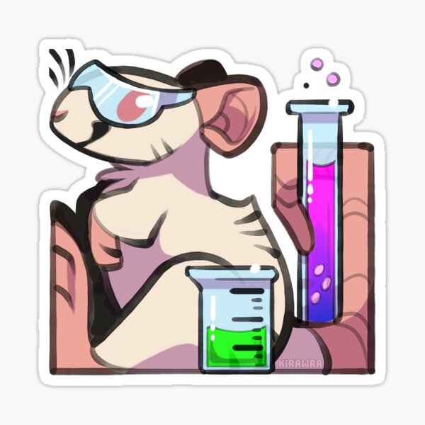 Lab Ratz Experiment 2 - Cartoon Rat - Sticker