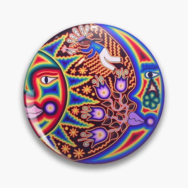 Item preview, HUICHOL SUN MOON designed and sold by edleon.