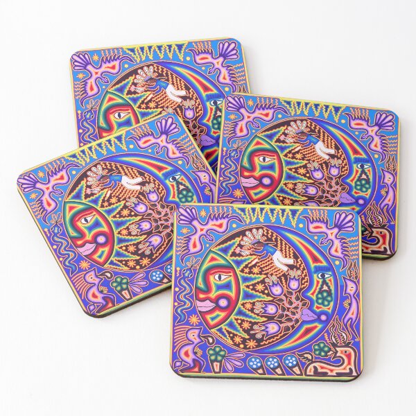 Item preview, HUICHOL SUN MOON designed and sold by edleon.