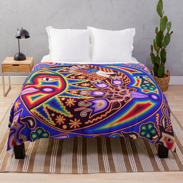 Aperçu de l'œuvre HUICHOL SOLEIL LUNE créée et vendue par edleon.