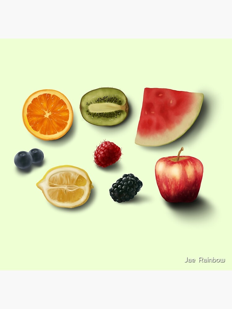 "Fruit Salad Mix Realistic Drawings" Poster for Sale by Ivegotartitude