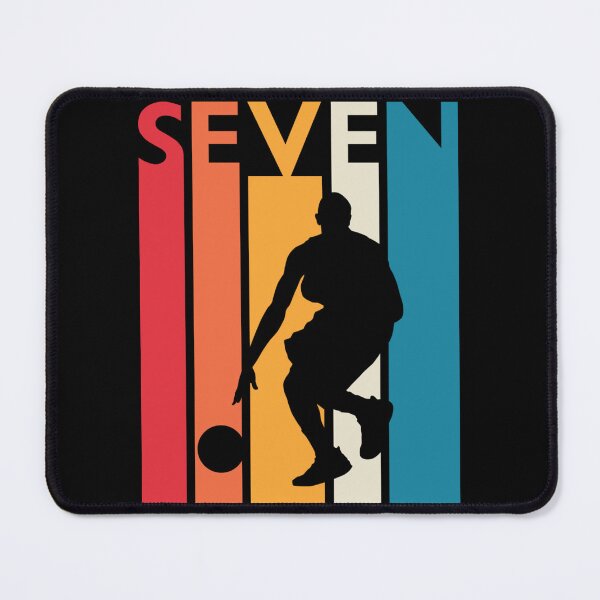 Item preview, 7th Birthday Gift Seven Vintage Basketball 7 Year Old Sticker designed and sold by nylaphilli.