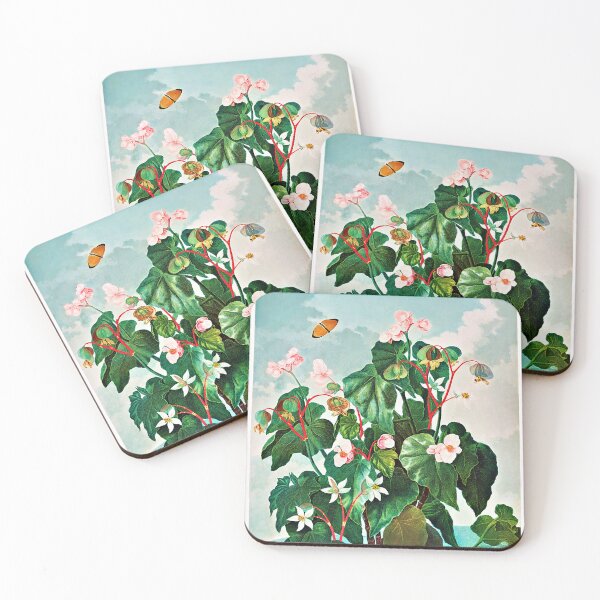Item preview, The Oblique-Leaved Begonia from The Temple of Flora (1807) by Robert John Thornton designed and sold by RyanCaudell.