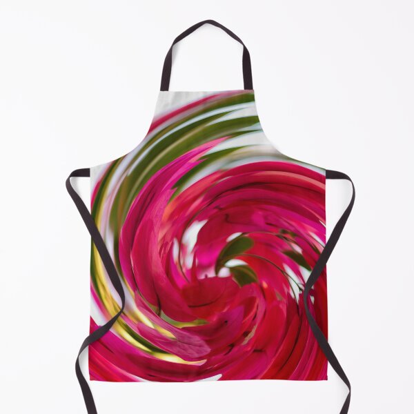 Item preview, Flowers in my life, Red hot chili, Twirl Red Green Black abstract flower art  designed and sold by Oz64.