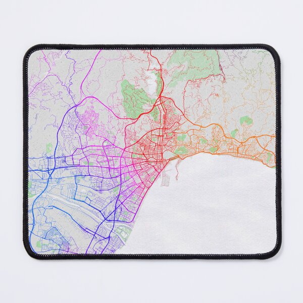 Item preview, Malaga City Map of Andalusia, Spain - Colorful designed and sold by deMAP.