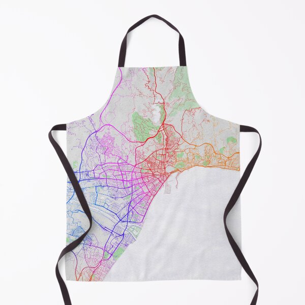 Item preview, Malaga City Map of Andalusia, Spain - Colorful designed and sold by deMAP.