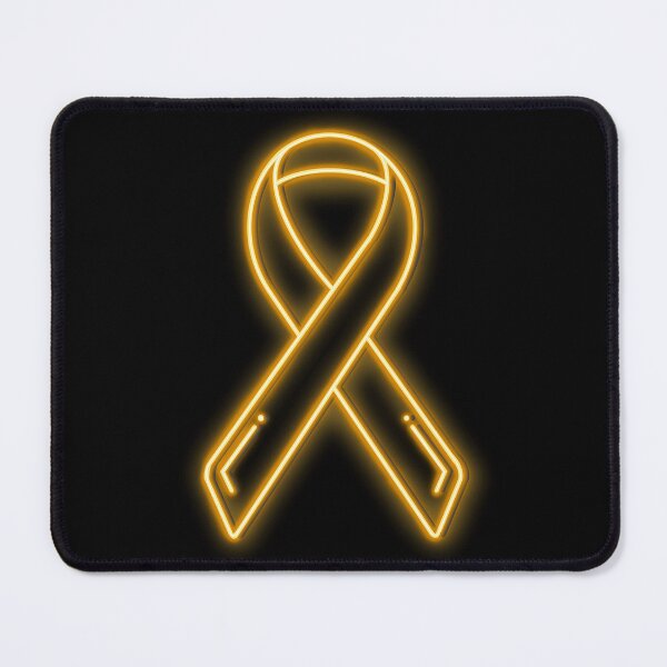 Item preview, Yellow Neon Awareness Ribbon designed and sold by Elle  Hazlett.