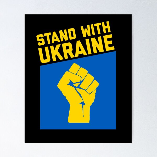 Item preview, Stand With Ukraine Resist Fist Ukrainian Flag designed and sold by brizodesign.