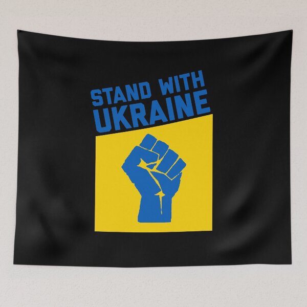 Item preview, Stand With Ukraine Resist Fist Ukrainian Flag designed and sold by brizodesign.