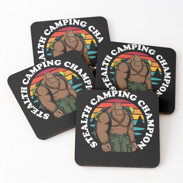 Item preview, Funny Bigfoot Stealth Camping Champion designed and sold by Uppercase Tees.