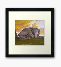 Thunderbolt's Rock Framed Print