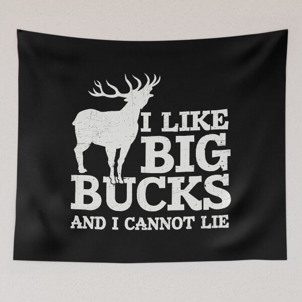 Item preview, I Like Big Bucks and I Cannot Lie Funny Deer Hunting designed and sold by RachaelEliezer.