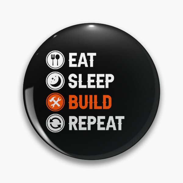 Item preview, Eat Sleep Build Repeat Construction Builder Job Gift designed and sold by allysmar.