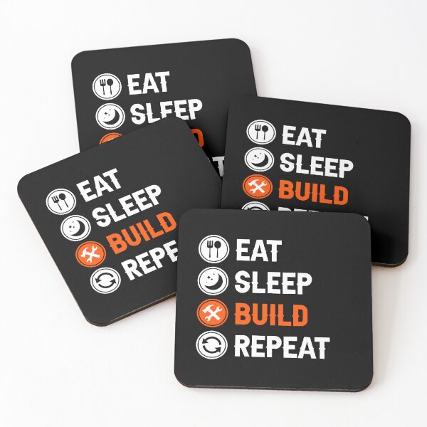 Item preview, Eat Sleep Build Repeat Construction Builder Job Gift designed and sold by allysmar.