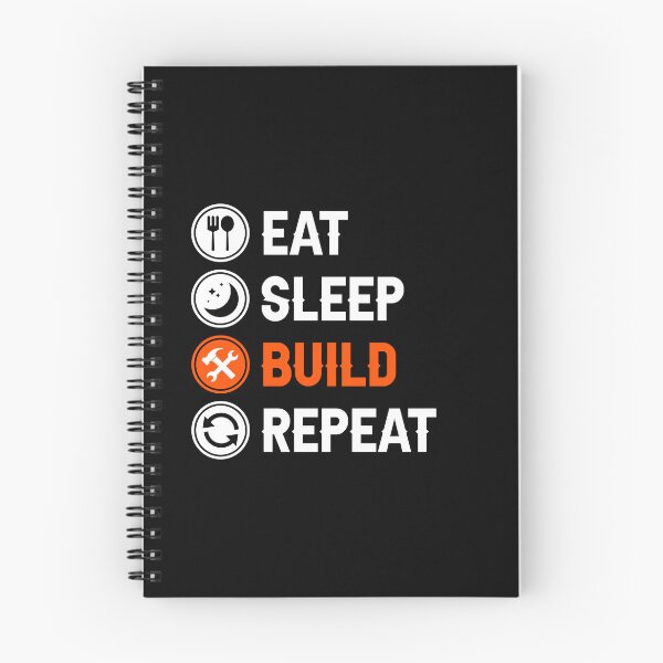 Item preview, Eat Sleep Build Repeat Construction Builder Job Gift designed and sold by allysmar.