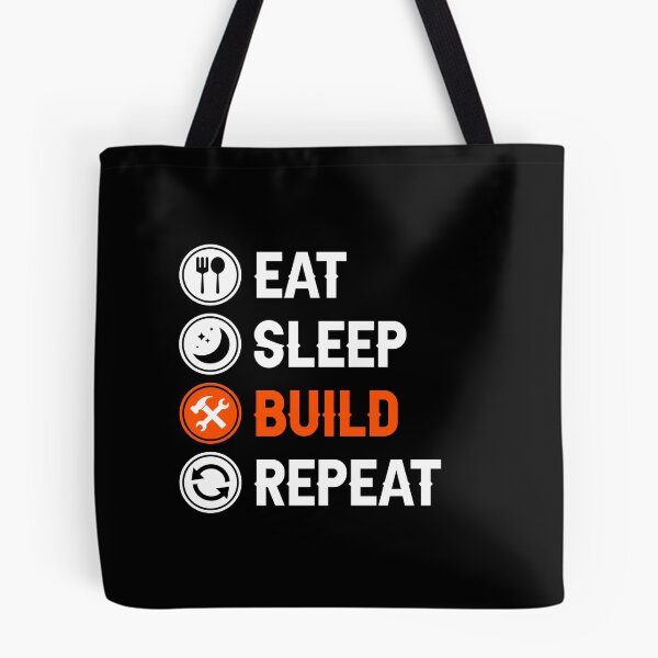 Item preview, Eat Sleep Build Repeat Construction Builder Job Gift designed and sold by allysmar.