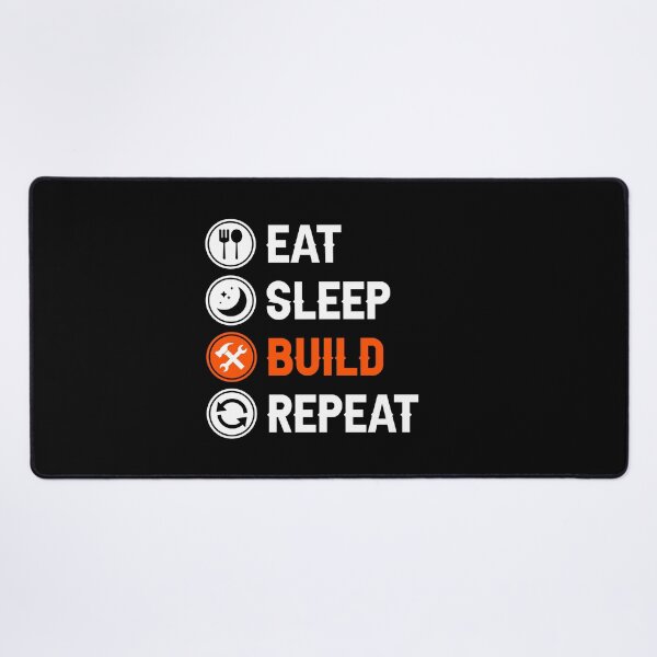Item preview, Eat Sleep Build Repeat Construction Builder Job Gift designed and sold by allysmar.