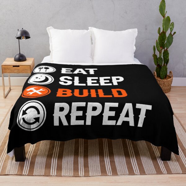 Item preview, Eat Sleep Build Repeat Construction Builder Job Gift designed and sold by allysmar.