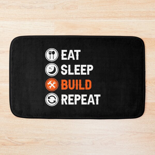 Item preview, Eat Sleep Build Repeat Construction Builder Job Gift designed and sold by allysmar.