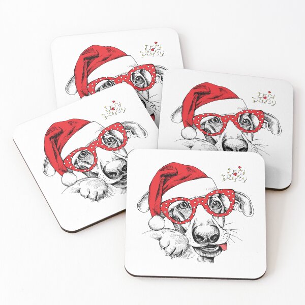 Item preview, Dog Santa Claus Christmas, Meng Meng dog celebrate, Dog Party designed and sold by Shop-ArtGallery.