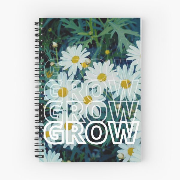 Item preview, GROW (Below) - Chill White Flowers designed and sold by AliceSLee.