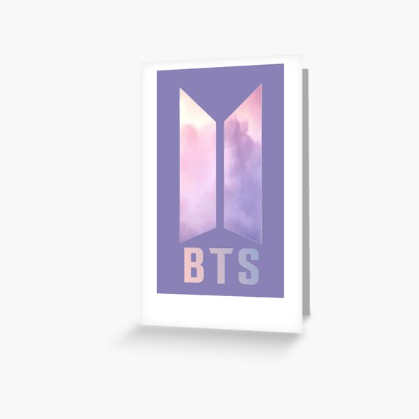 bts logo greeting cards redbubble