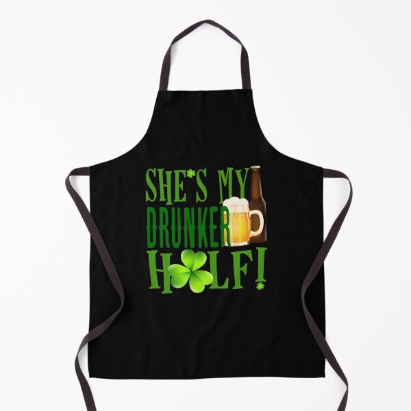 Item preview, She’s My Drunker Half! (on Black) designed and sold by PawsitiveMum.