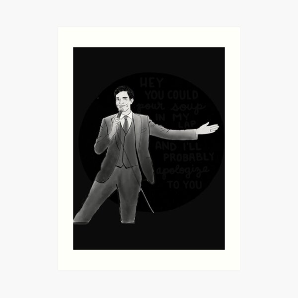"John Mulaney portrait art" Art Print for Sale by trimbleysears Redbubble