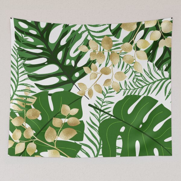Item preview, green and gold leaves.  designed and sold by ninjapineapple.