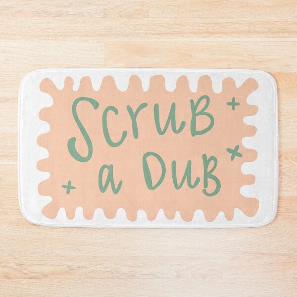 Item preview, Scrub a dub bath mat designed and sold by palmwooddesigns.
