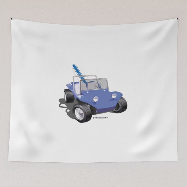 Item preview, Blue Dune Buggy with Surfboard designed and sold by Frank Schuster.